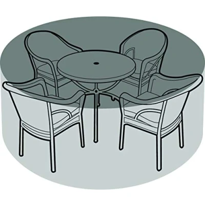 Image of Garland 4 6 Seater Round Furniture Set Cover Black
