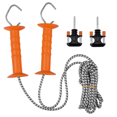 Image of Rope Gate Set Elastic With Double Handle White Gallagher electric fencing gates
