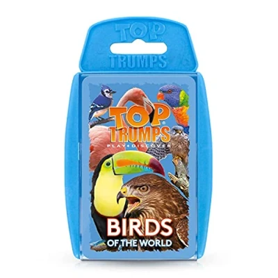 Image of Top Trumps Birds of the World Classics Card Game, Discover some interesting facts in this educational packed game including blue jay’s wingspan, 2 plus players makes a great gift for ages 6