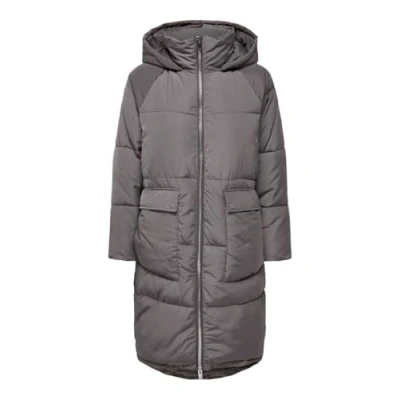 Image of ONLY Women&#039;s Onlgabi OTW Noos Oversized Long Coat, Plum Kitten, S