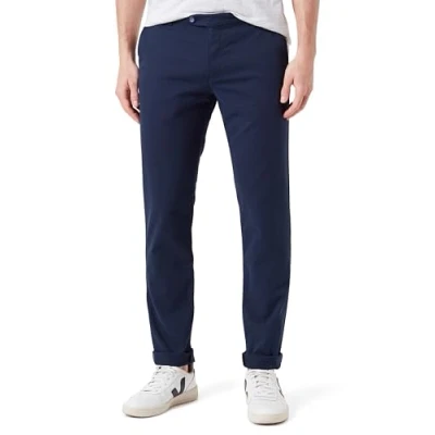 Image of bugatti Men&#039;s 4890 56323a Pants, Marine 370, 35 W/32 L