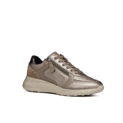 Image of Geox Women&#039;s D Alleniee B Sneaker, Taupe, 6 UK