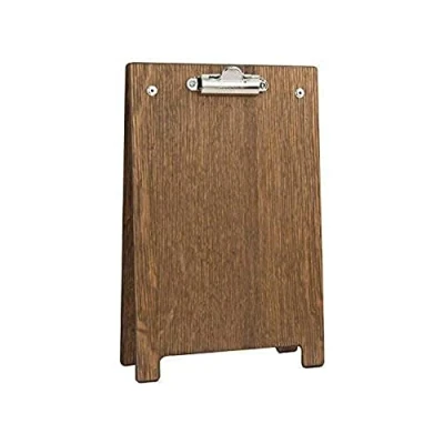 Image of Chalkboards UK A Frame Clipboard, Wood, Dark Oak, A5, 25.6 x 16.6 4.4 cm