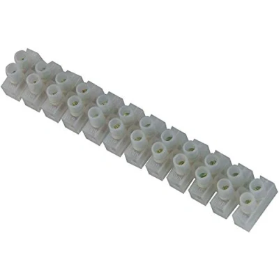 Image of UNITEC Lustre Terminal Pack of 10 12 Pin Can be Used up to 380 Volt 1.5 2.5 mm² Transparent