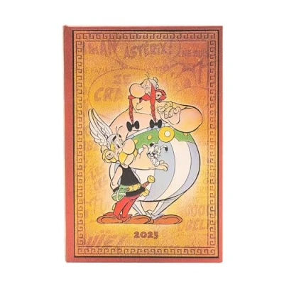 Image of Asterix &amp; Obelix (The Adventures of Asterix) Mini 12 Month Verso Hardback Dayplanner 2025 (Elastic Band Closure)