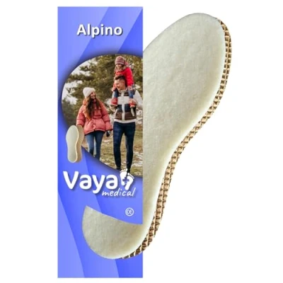 Image of Vaya Medical Thermal Insoles for Men Women Winter Shoe Insole Warmer Inner Soles 1 Pair Alpino Cream 45 Size 10