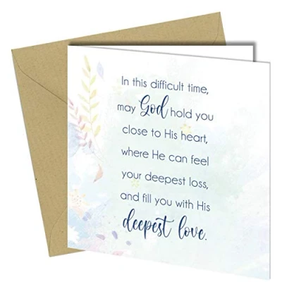 Image of Sympathy Card For Bereavement Condolence Mourning Sorry Your Loss Death Loved One #1484