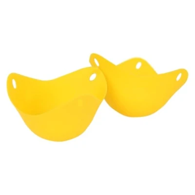 Image of 2x Silicone Egg Poachers Yellow By Ashley
