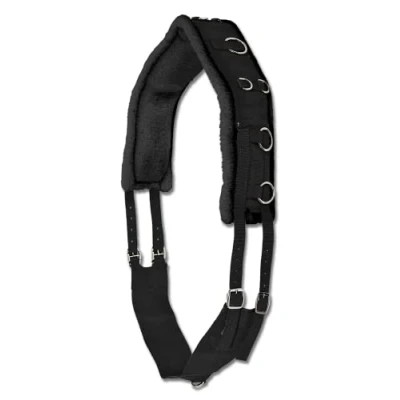 Image of Waldhausen Horse Fashion Lunging Belt Soft Black, Pony