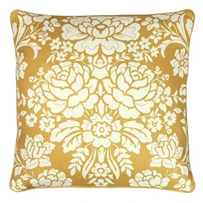 Image of Paoletti Melrose Cushion Cover, Honey, 50 x 50cm