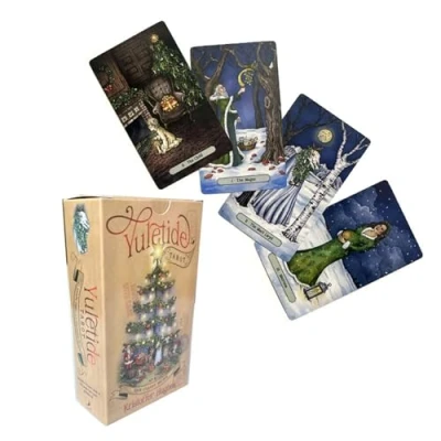 Image of Yedaoiu 12x7CM Christmas Tarot Cards, 78 Divination, Predicting Party Gifts