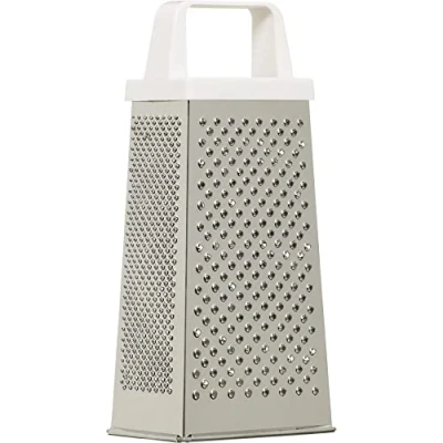 Image of KitchenCraft KC926W 4 Sided Cheese Grater, Stainless Steel, 21 cm Tall, Silver