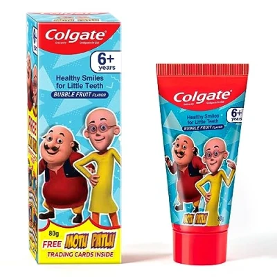 Image of Colgate Bubble Fruit Flavour Toothpaste for Kids 80 Grams (2.82 oz) Minions