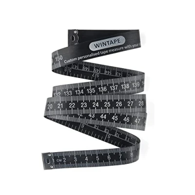 Image of WINTAPE 60 Inches/150 cm Double Sided Body Measuring Tape (Black, 1.5m)