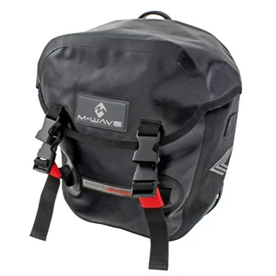 Image of M Wave Manitoba Waterproof Carrierbag, approx. 2x 12.5 litres Black