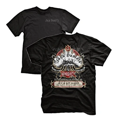 Image of Jack Daniel&#039;s T Shirt 261428JD Officially Licensed (Medium) Black