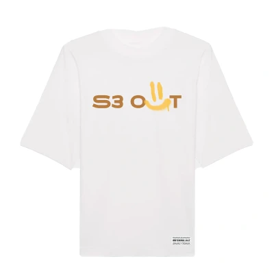 Image of Superb WoMens Oversize Stress Out T shirt White Size X Large
