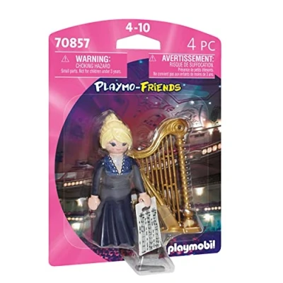 Image of Playmobil 70857 PlayMO Friends Harpist, Fun Imaginative Role Play, PlaySets Suitable for Children Ages 4+