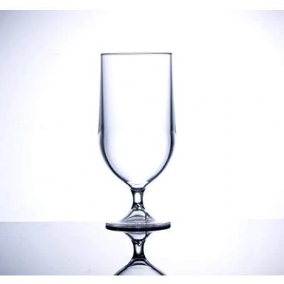 Image of Virtually Unbreakable Polycarbonate Beer Glass Elite Premium 20oz Goblet Pack of 4