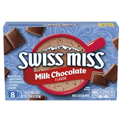 Image of Swiss Miss Milk Chocolate Hot Cocoa Drink Mix 8 Sachets 313g