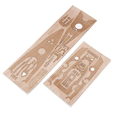 Image of KingLan Wooden Deck for Tamiya 78013 1/350 German WWII Battleship Bismarck Model Replacement Accessories