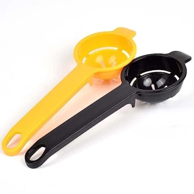 Image of 2 Pcs Egg Yolk White Separator Extractor Tool Filter and for Kitchen Baking Gadget