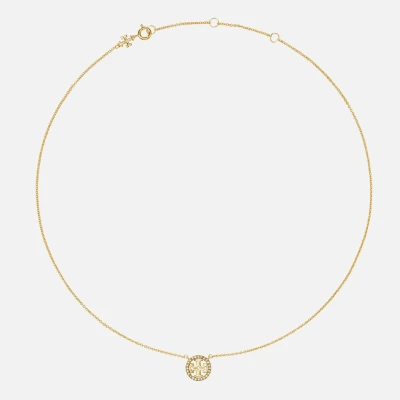 Image of Tory Burch LOGO Delicate Necklace goldcoloured, Women&#039;s, Size: One Size, Gold coloured