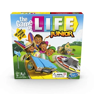Image of Hasbro Gaming The Game of Life Junior Board for Kids From Age 5, 2 to 4 Players