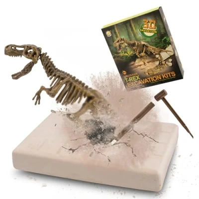 Image of MUSCCCM Dinosaur Dig Kit Tyrannosaurus Rex, Dino Skeleton Fossil Excavation Realistic Model Educational Toys Gift for Children Boys Girls Christmas/New Year&#039;s