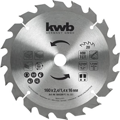 Image of kwb Circular Saw Blade Hm 160 x 16 43 m