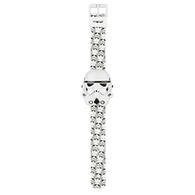 Image of Star Wars Boy&#039;s Digital Watch with White Dial Display and Plastic Strap STAR427