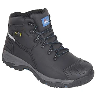 Image of Himalayan 5208 Leather Waterproof Metguard Safety Boot, S3, SRC, 6 Size, Black 10 uk