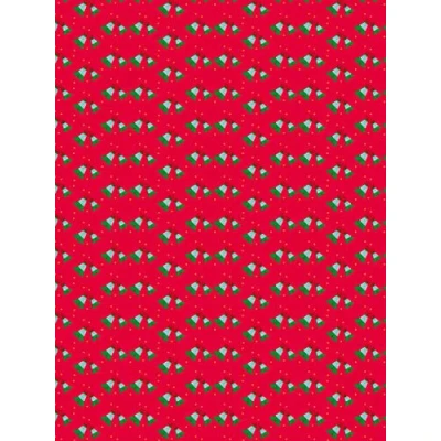 Image of Décopatch Ref FDA821C Red &amp; Green Christmas Bells Paper Pack Each Sheet 30 x 40cm, of 20 Sheets Best Used With Décopach Glue Varnish,