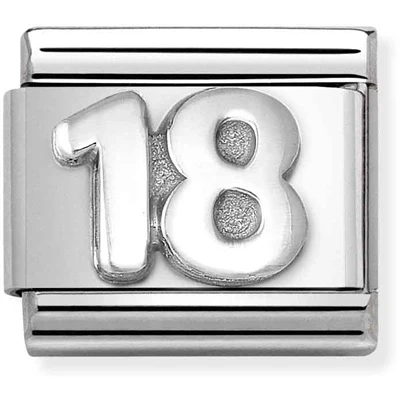 Image of Nomination Oxidised Special Birthday Charm 18