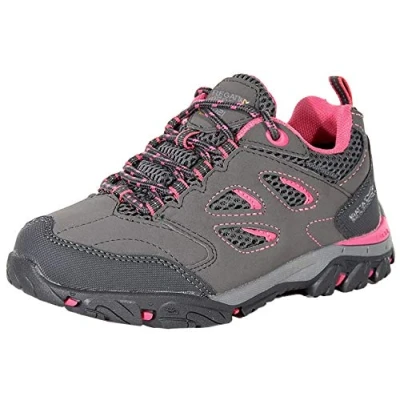 Image of Regatta Kids Holcombe Low Rise Walking Trainers Grey 10K UK