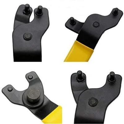 Image of SDMAX Adjustable Pin Key Spanner Wrench, 190mm Y Type with Plastic Handle for Angle Grinders, Lock Nut Grinders Electric Tool Accessory