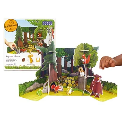 Image of PLAYPRESS the Gruffalo Pop out Playset Toy Set Based on Book by Julia Donaldson and Axel Scheffler Eco Friendly Building Toys Easy Storage Construction for Ages 4+