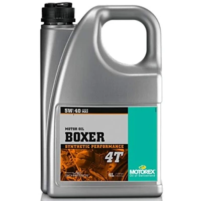 Image of Motorex Oil Motorbike Boxer 4T SAE 5W40 IN Canister 4L