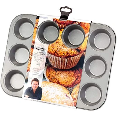 Image of James Martin Bakers Dozen Bakeware 12 Cup Muffin Pan