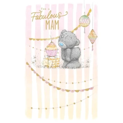 Image of Me to You Tatty Teddy Cute Birthday Card For A Fabulous Mam Official Collection