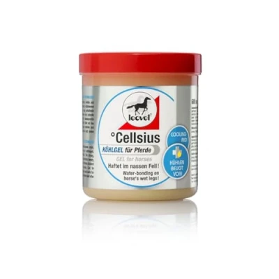 Image of Leovet Cellsius Gel for Horses 600 ml Water Adhering to Wet Horse Leg With New Waterdrop Technology Quick Regeneration of Stressed Bands Not ADMR Compliant