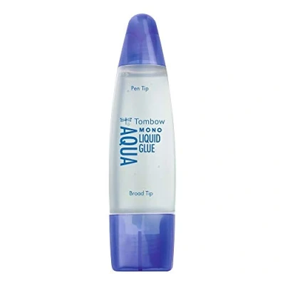Image of Tombow Rocket Ultra Strong Liquid Glue. 2 Applicators For Small And Large Areas. 50Ml Blister Package.,white