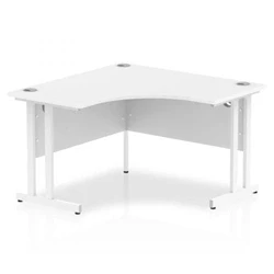 Image of Impulse 1200mm Corner Desk White Top Cantilever Leg