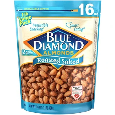 Image of Blue Diamond Almonds, Roasted Salted, 454g
