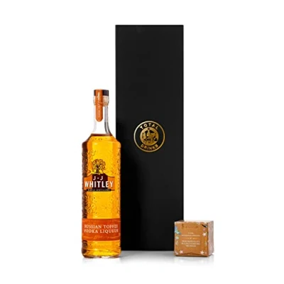 Image of JJ Whitley Russian Toffee Vodka Liqueur 70cl &amp; Chocolate Truffle Gift Box