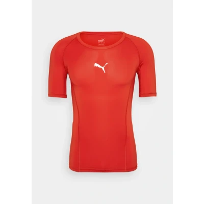 Image of Puma Men&#039;s Liga Baselayer Tee Short Sleeve Functional Underwear, Red, Large