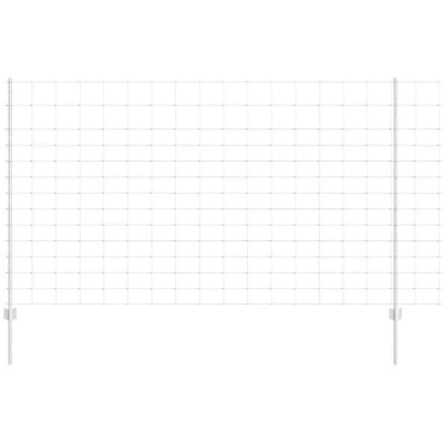 Image of Fence Posts 22 pcs U Channel 140 cm Galvanised Steel Vidaxl