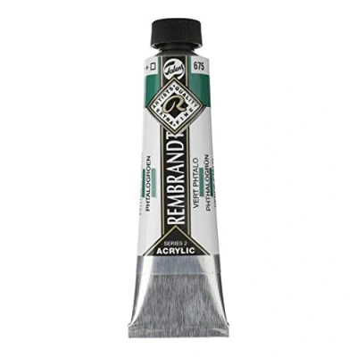 Image of 40ml Rembrandt Acrylic Phthalo green Series 2