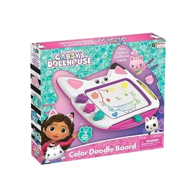 Image of Gabbys Dollhoiuse Colour Magnetic Drawing Dollhouse Doodle Board Sketch Arts &amp; Crafts Creative Toys , DreamWorks, Ages 3 Plus