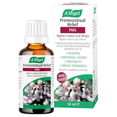 Image of A.Vogel Premenstrual Relief Agnus castus Oral Drops Relieves Symptoms Menstrual Cramps, Bloating &amp; Mood Swings